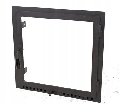 Porta camino porta camino in acciaio con apertura camino in vetro porta... - Immagine 1 di 4