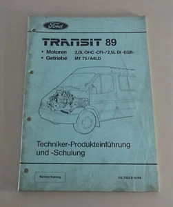 Servicio de Entrenamiento Producto Entrada Ford Transit 89 Motores 2,0/2,5 L - Imagen 1 de 1