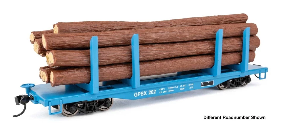 Walthers Mainline 50918 Georgia Pacific GPSX #223 45' Logging Flatcar Freight - Image 1 of 1