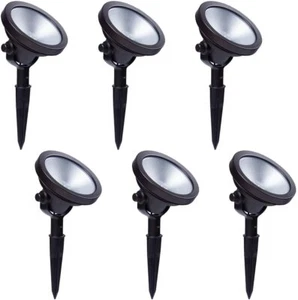 LED Low Voltage Spotlights Landscape Lighting for Outdoor Security 6 Pack - Picture 1 of 7