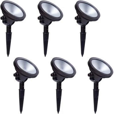 LED Low Voltage Spotlights Landscape Lighting for Outdoor Security 6 Pack - Image 1 of 4