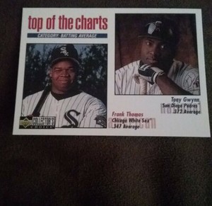 1998 Upper Deck Collector's Choice Top of the Charts Frank Thomas Tony Gwynn HOF