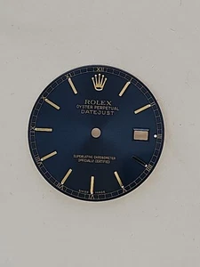 Genuine Rolex  Datejust 36mm Dial Color Blue With Gold Stick Index - Picture 1 of 4