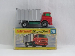 Vintage 1970 Lesney Matchbox Superfast #26 GMC Tipper Truck w/Orig. Box England - Picture 1 of 12