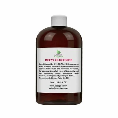 COCOJOJO Decyl glucoside natural foaming cleanse diy gel soap shampoo non-gmo 1lb non-gmo