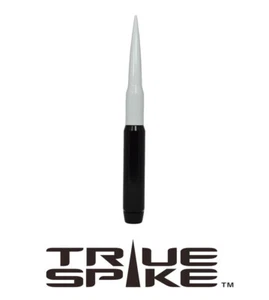 TRUE SPIKE 9" FAT BULLET ANTENNA BLACK WHITE FOR 2007-2020 GMC SIERRA 1500 - Picture 1 of 7