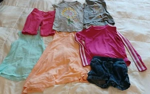 2 shorts 4 tops 1 dress girls size 4-5 - Picture 1 of 10