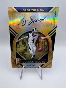 Greg Zuerlein 2020 Panini Gold Standard Golden Boots Auto #GB4 /99 Rams/Cowboys - Picture 1 of 3