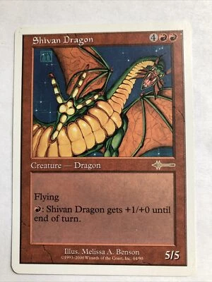 Shivan Dragon X1 Beatdown Ex  Cond See Pics Front/back - Image 1 of 2