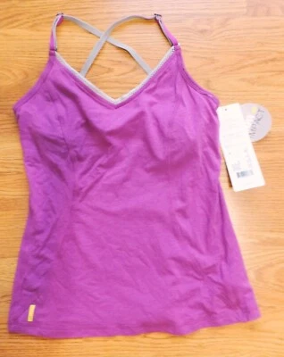 Sujetador sin mangas Lole para mujer yoga/fitness incorporado cami púrpura XS NUEVO CON ETIQUETAS Foto 1 de 3