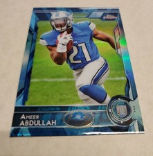 2015 Topps Chrome Refractor #111 Ameer Abdullah Detroit Lions ROOKIE CARD RC