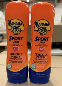 Loción protectora solar Banana Boat Sport Ultra SPF 50, 8 OZ, 2 PAQUETES, - Imagen 1 de 2