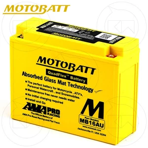 BATTERIA POTENZIATA MOTOBATT MB16AU SIGILLATA 12V - 20,5Ah DUCATI 851 SBK 1992 - Picture 1 of 3