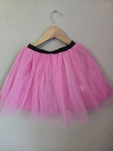 Kid's Tutu Skirt Mesh A-line Tulle Bottom Pink Youth Size 6-7 - Picture 1 of 1
