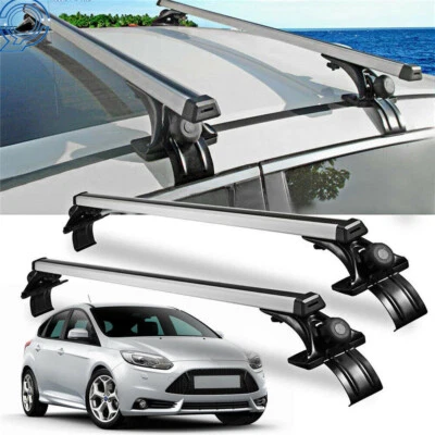 Universal 48" Car Luggage Cargo Carrier w/3 Kinds Clamp Top Roof Rack Cross Bar — 第 1/4 张图片