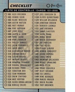 2017-18 O-Pee-Chee Rainbow #200 Checklist - Picture 1 of 2