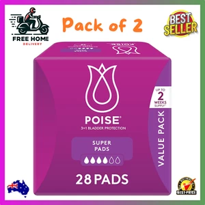 2X Poise Pads For Bladder Leaks Super 28 Count Au - Picture 1 of 10