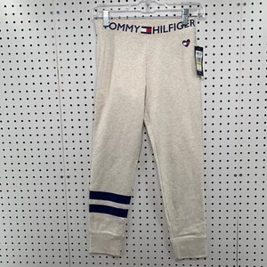 NEW Tommy Hilfiger Sweatpants Medium 8-10 Youth Kids Athletic Hear Logo FLAG - Picture 1 of 18