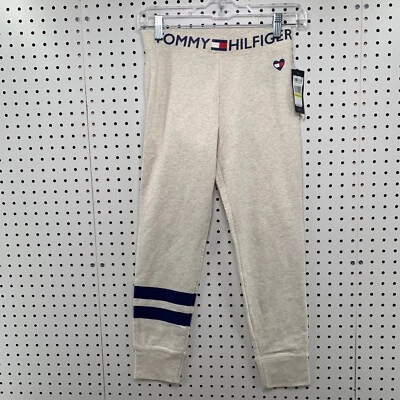 NUEVO Tommy Hilfiger Pantalones de Sudadera Medianos 8-10 Jóvenes Niños Atléticos Escuchar Logo BANDERA Foto 1 de 4