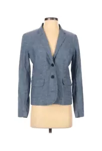 J. Crew Womens Blazer Size 2 Schoolboy Light Blue Coat Jacket - Picture 1 of 4