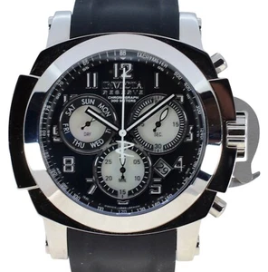 Men's 48mm Invicta Reserve Man of War Black Dial Rubber Band Watch! Ref: 22167! - Picture 1 of 9