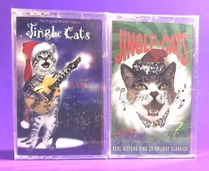 2 Cassette Tapes • (Both Sealed) Santa Claws & Meowy Christmas • 1993, 1994 NEW! - Picture 1 of 5