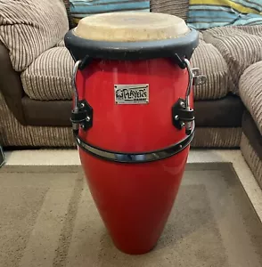 More details for toca 8” players series conga drum, red 60cm tall