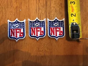 LOT OF 3 NFL SHEILD PATCHES 1.5 TALL SWEET LOOKING - Picture 1 of 1