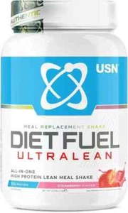 USN Diet Fuel UltraLean Strawberry 1KG: Meal Replacement Shake, Diet Protein - Picture 1 of 6