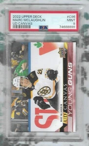 MARC MCLAUGHLIN 2022 UPPER DECK YOUNG GUNS CANVAS ROOKIE RC GRADED PSA 9 #C96 - Picture 1 of 2