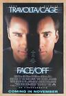 FACE/OFF (1997) Video Store VHS Promo Movie Poster Crime Action Sci Fi John Woo