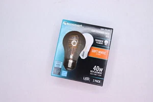 (2-Pk) Ecosmart Dimmable Fine Bendy Filament LED Light Bulb Soft White 40W - Picture 1 of 4