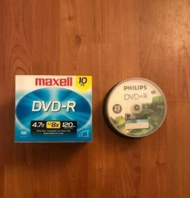 25 Phillips DVD+R and Maxell DVD-R Jewel Cases NEW SEALED - Image 1 of 4