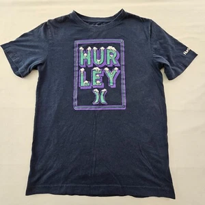 Hurley Blue Short Sleeve Cotton Blend Logo T-Shirt Boys' XL - Picture 1 of 7