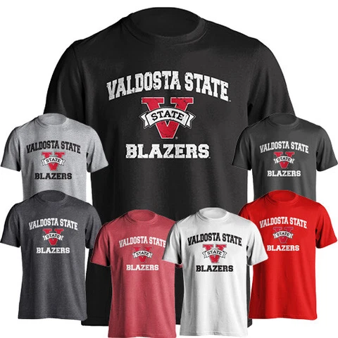 Valdosta State University VSU Blazers Distressed Retro Logo Short Sleeve T-Shirt Cover