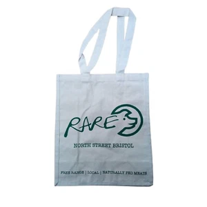 Rare Misprinted White Twisted Handle Cloth Bags 340 x 170 x 300mm for Shopping - Picture 1 of 1