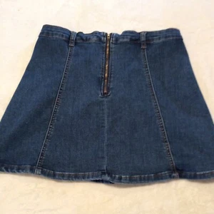 Indigo Rein Denim Jean Mini Skirt Size 9 (Missing String) #1673 - Picture 1 of 9