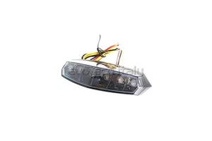EVOTECH FARO POSTERIORE LED OMOLOGATO UNIVERSALE FUME' PORTATARGA MOTO - Imagen 1 de 1