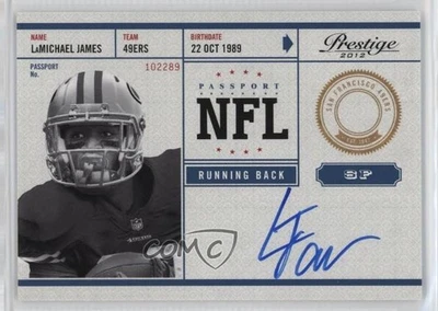 2012 Playoff Prestige NFL Passport Signatures LaMichael James #23 Rookie Auto RC - Image 1 of 2