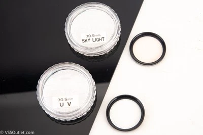 Pentax Auto 110 30.5mm Skylight and UV Filters for 18mm f/2.8 NEAR MINT V24 - Image 1 of 3