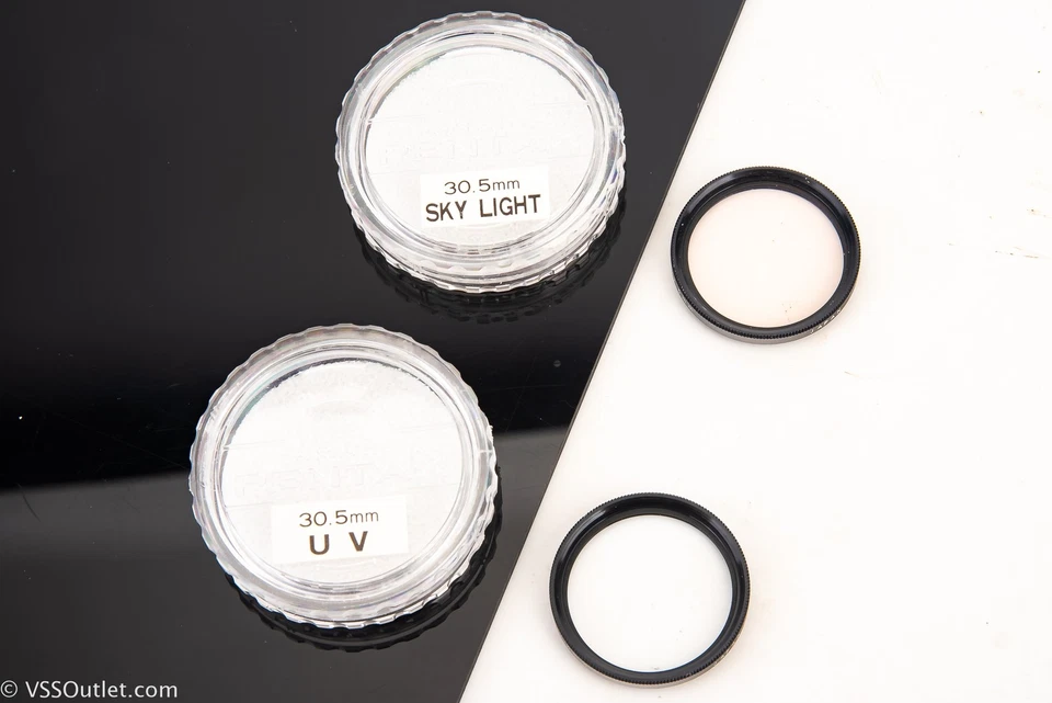 Pentax Auto 110 30.5mm Skylight and UV Filters for 18mm f/2.8 NEAR MINT V24 - Image 1 of 3