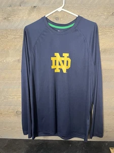 Notre Dame Shirt Herren M dunkelblau NCAA College Football Langarm Champion - Bild 1 von 5