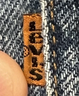 Vintage Levi’s 550 Naranja Tab W34 L32 Lavado Ligero - Ajuste Relajado Pierna Cónica - Años 90 Foto 1 de 4