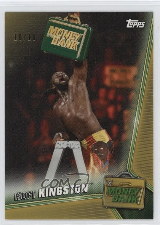 2019 Topps WWE Money in the Bank Gold /10 Kofi Kingston #47 - Image 1 of 2