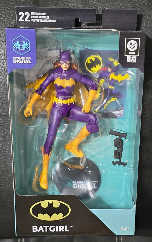 McFarlane DC Multiverse Direct Digital Batgirl Purple Costume In Hand - Image 1 of 1