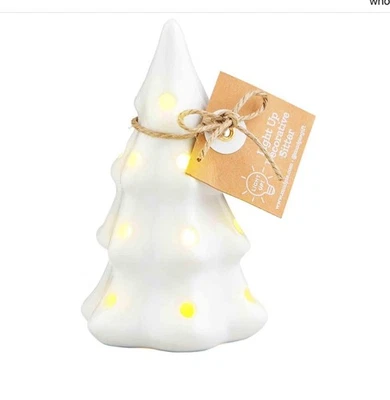 Mudpie ~ 白树 ~ Light Up Sitter — 第 1/2 张图片