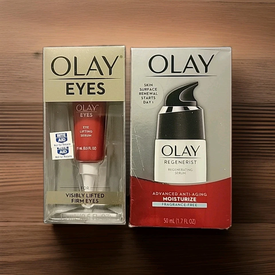 LOTE DE 2 OLAY Suero Lifting de Ojos y Suero Regenerador Regenerador SIN FRAGANCIA Foto 1 de 1