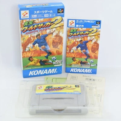 JIKKYO WORLD SOCCER 2 FIGHTING ELEVEN Super Famicom Nintendo 1759 sf - Image 1 of 4