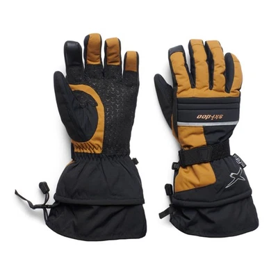 Ski-Doo Mens X-Team Nylon Snowmobile Gloves Water/Windproof Warm Comfort Bronze Foto 1 de 2