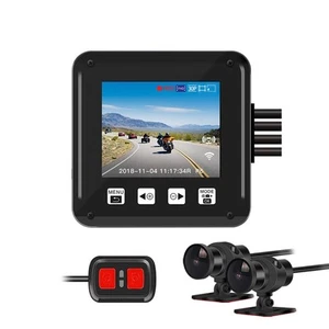 Dash Cam Moto, HD 1080P Cámara Moto Delantera y Trasera, Doble Lente - Imagen 1 de 5